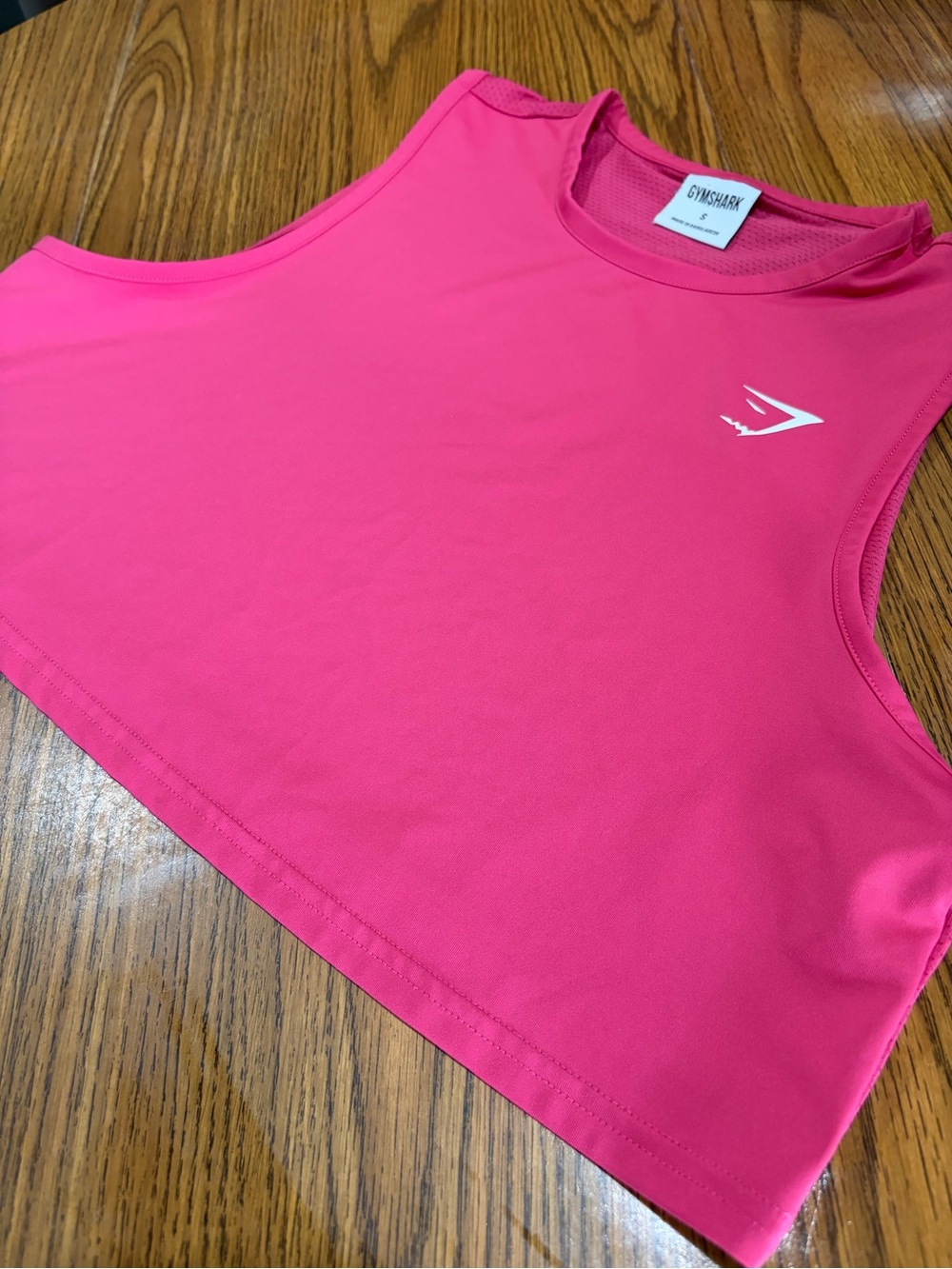 Gymshark Women’s Hot Pink Cropped Workout Top